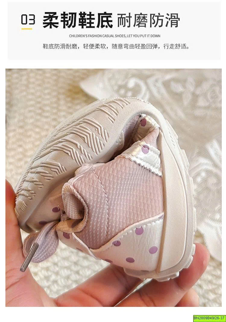 GIÀY BÚP BÊ NƠ KITTY CHẤM BI