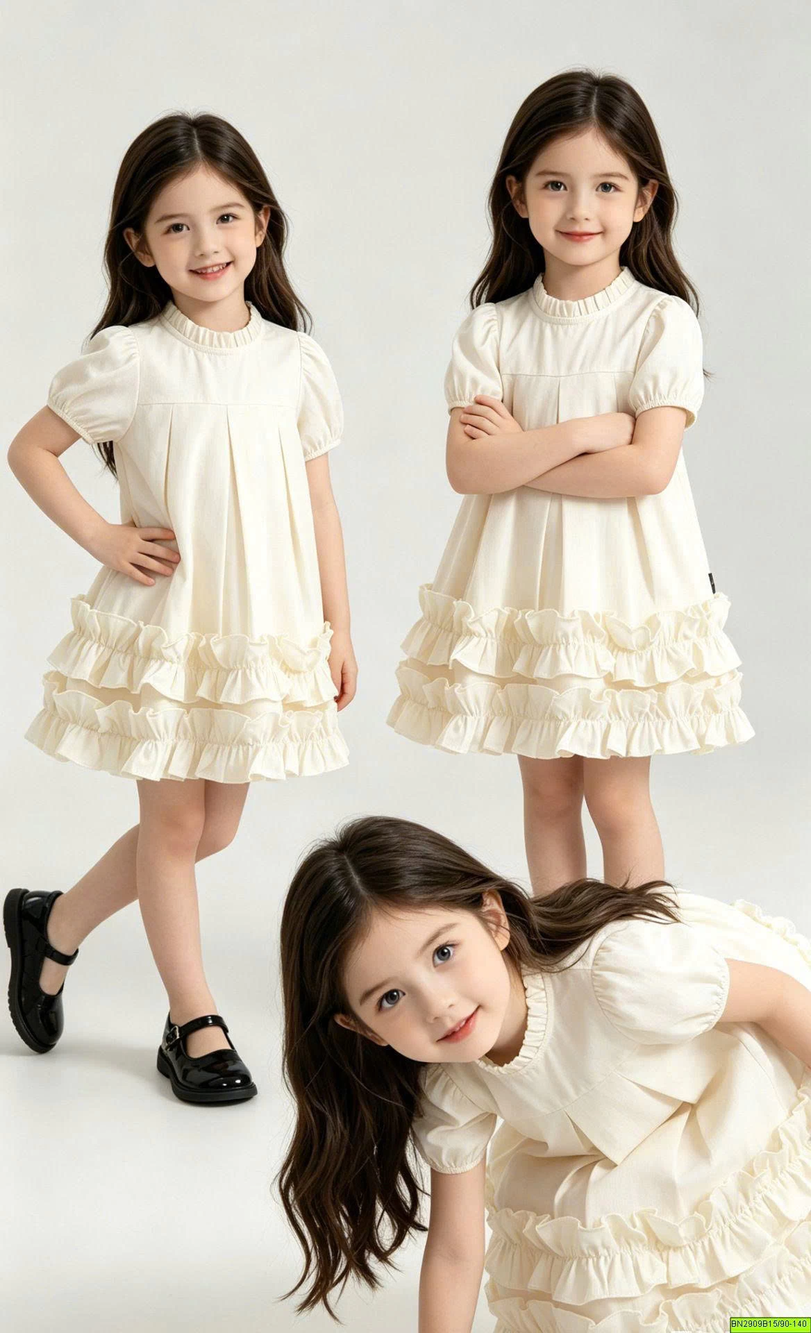 ĐẦM THÔ NGẮN TAY CỔ TRÒN