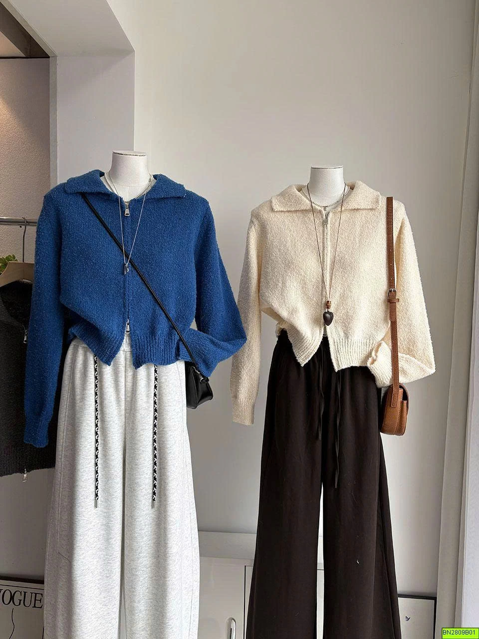 ÁO LEN CỔ BẺ
