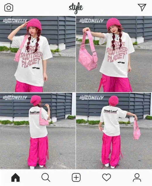 BST ÁO PHÔNG NELLY IN CHỮ CÁCH ĐIỆU