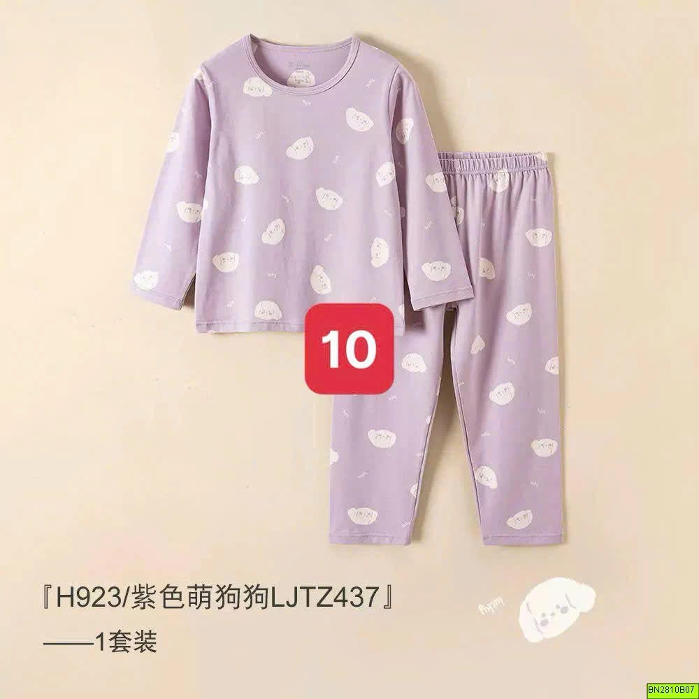 BỘ MẶC NHÀ COTTON A CHO BÉ
