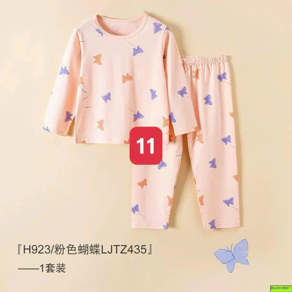 BỘ MẶC NHÀ COTTON A CHO BÉ