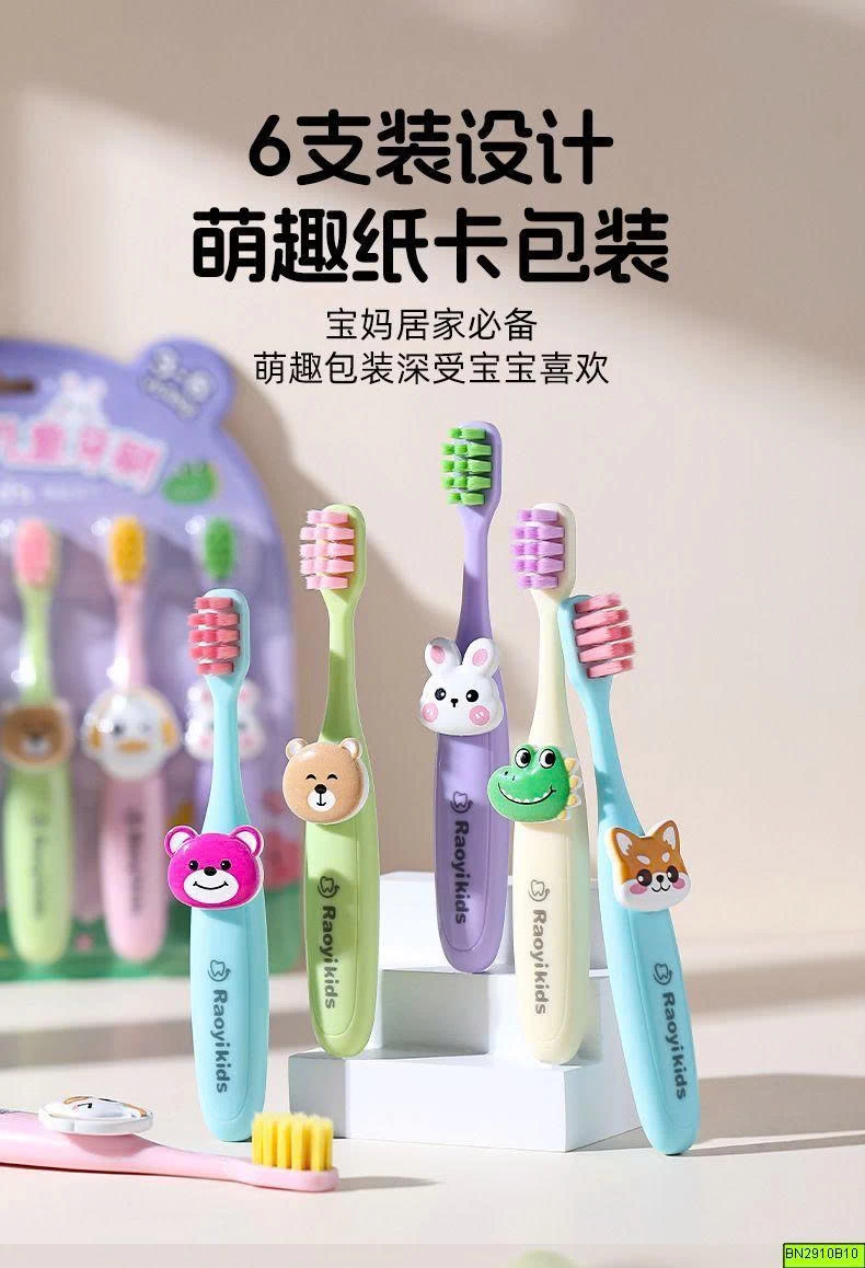 SET 6 BÀN CHẢI ĐÁNH RĂNG CHO BÉ 3–6 TUỔI