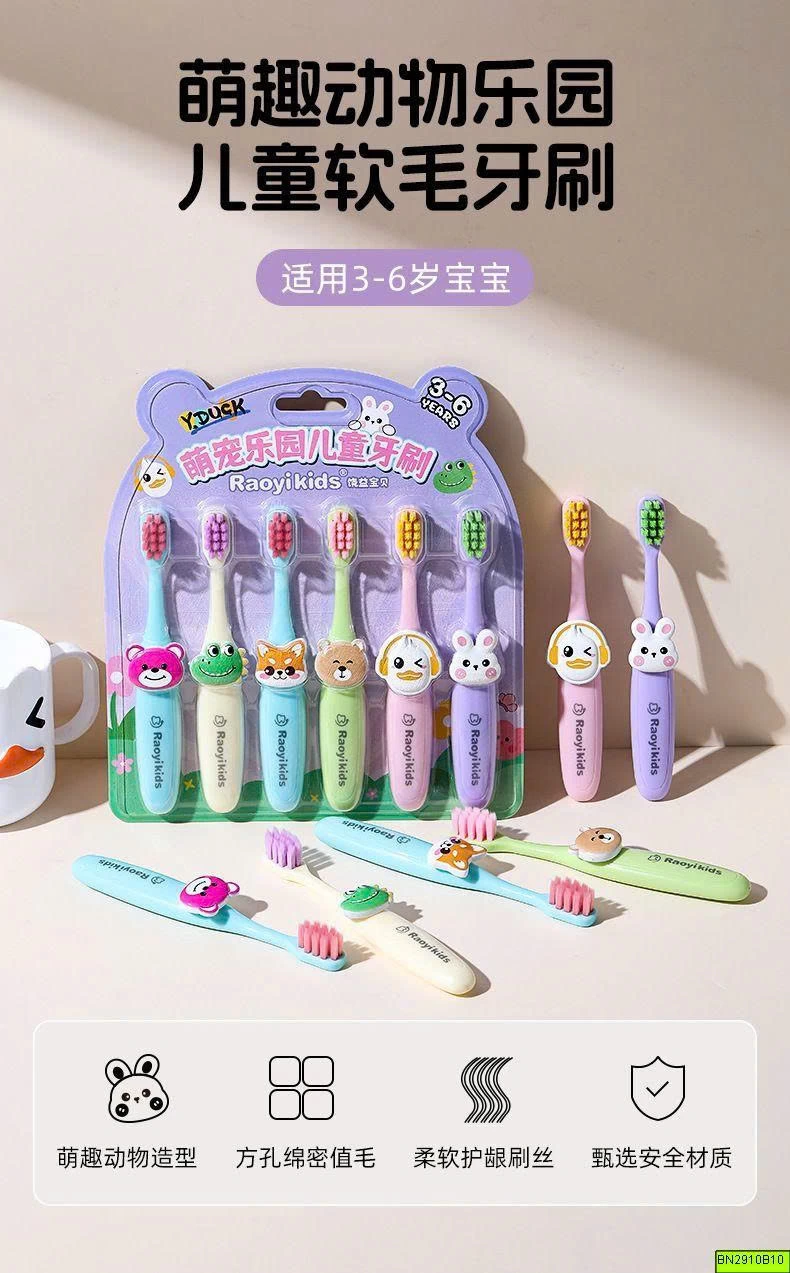 SET 6 BÀN CHẢI ĐÁNH RĂNG CHO BÉ 3–6 TUỔI