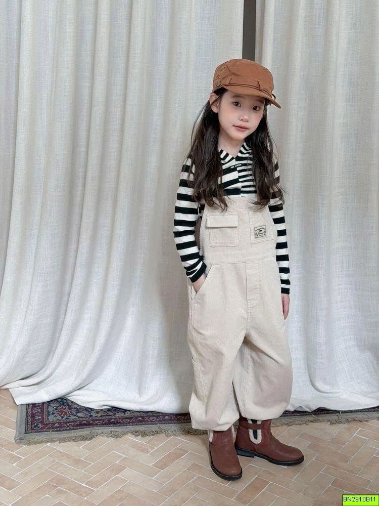 QUẦN YẾM NHUNG MIX ÁO KẺ NGANG AMBB