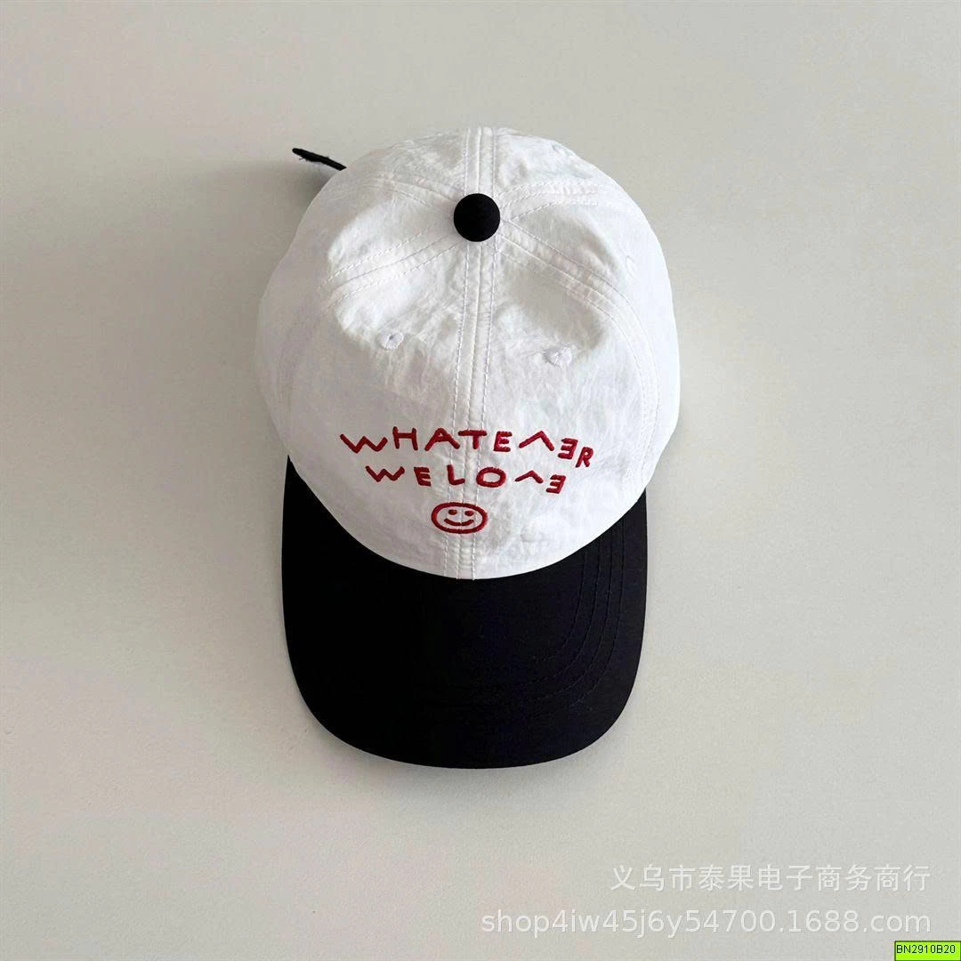 MŨ LƯỠI TRAI THÊU CHỮ MẶT CƯỜI