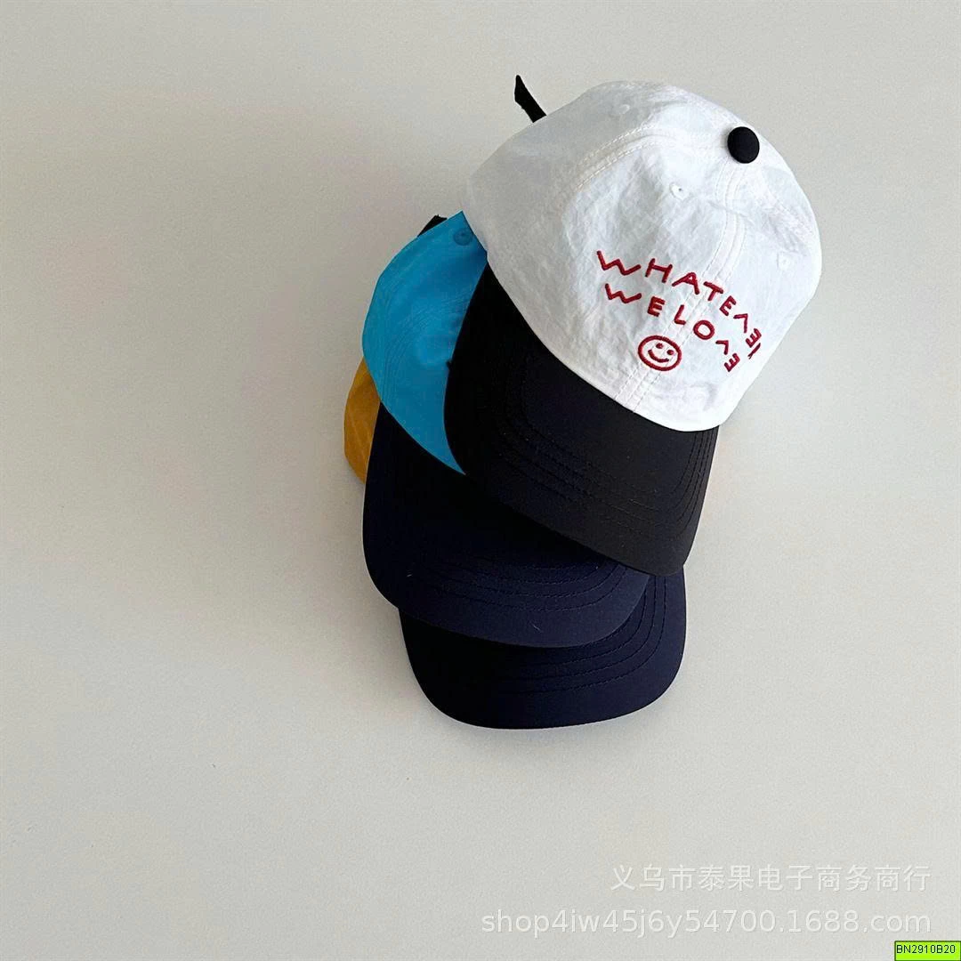 MŨ LƯỠI TRAI THÊU CHỮ MẶT CƯỜI
