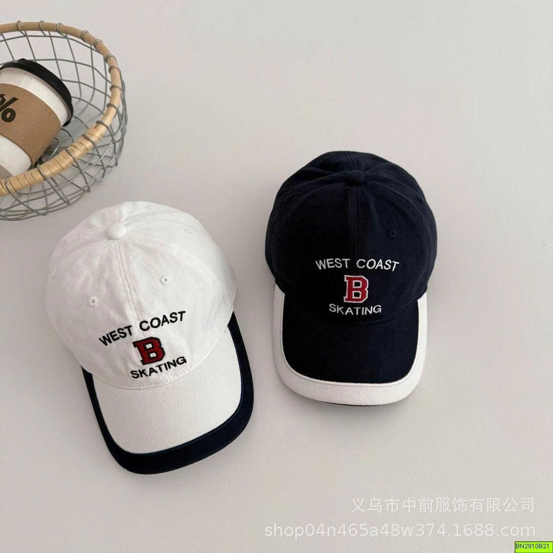MŨ LƯỠI TRAI CHỮ B PHỐI VIỀN