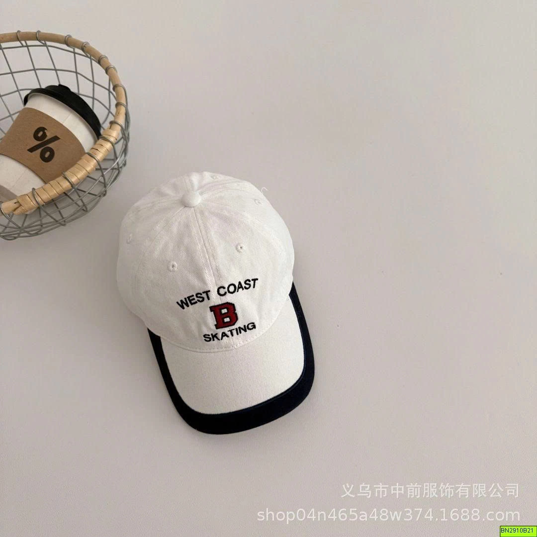 MŨ LƯỠI TRAI CHỮ B PHỐI VIỀN