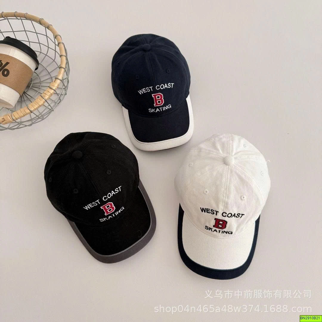 MŨ LƯỠI TRAI CHỮ B PHỐI VIỀN