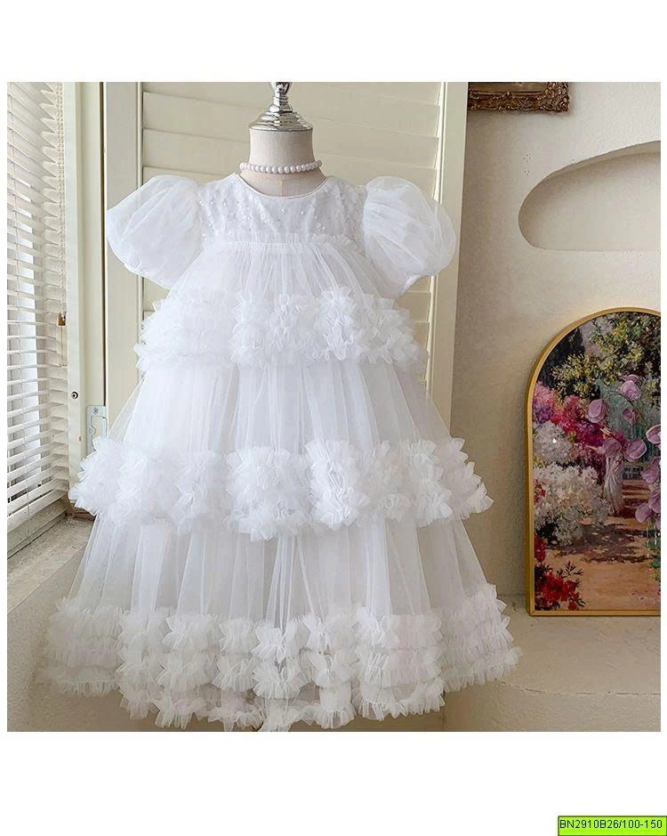ĐẦM VOAN 3 TẦNG TAY BỒNG