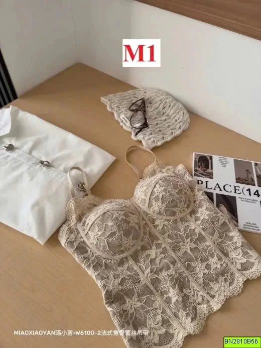ÁO 2 DÂY CORSET PHỐI REN