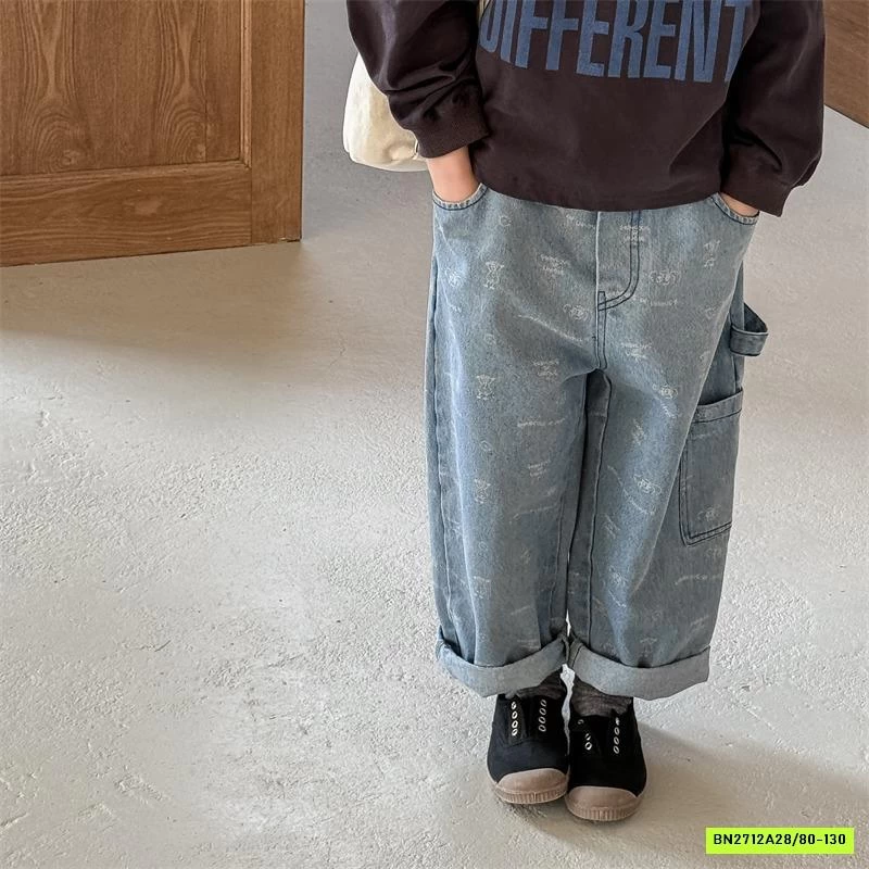 JEANS BAGGY IN HÌNH ADBABY