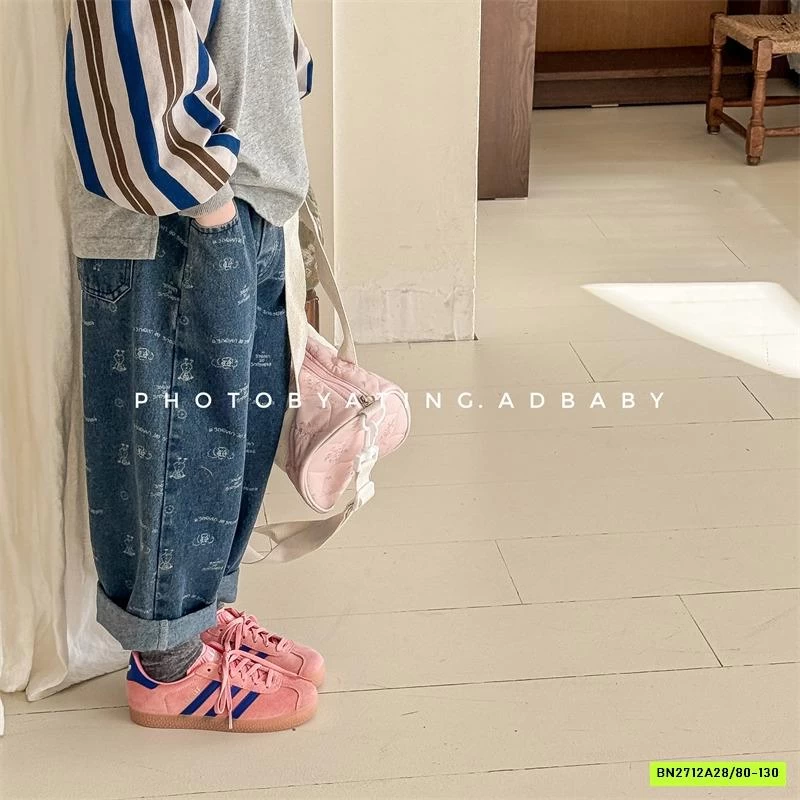 JEANS BAGGY IN HÌNH ADBABY