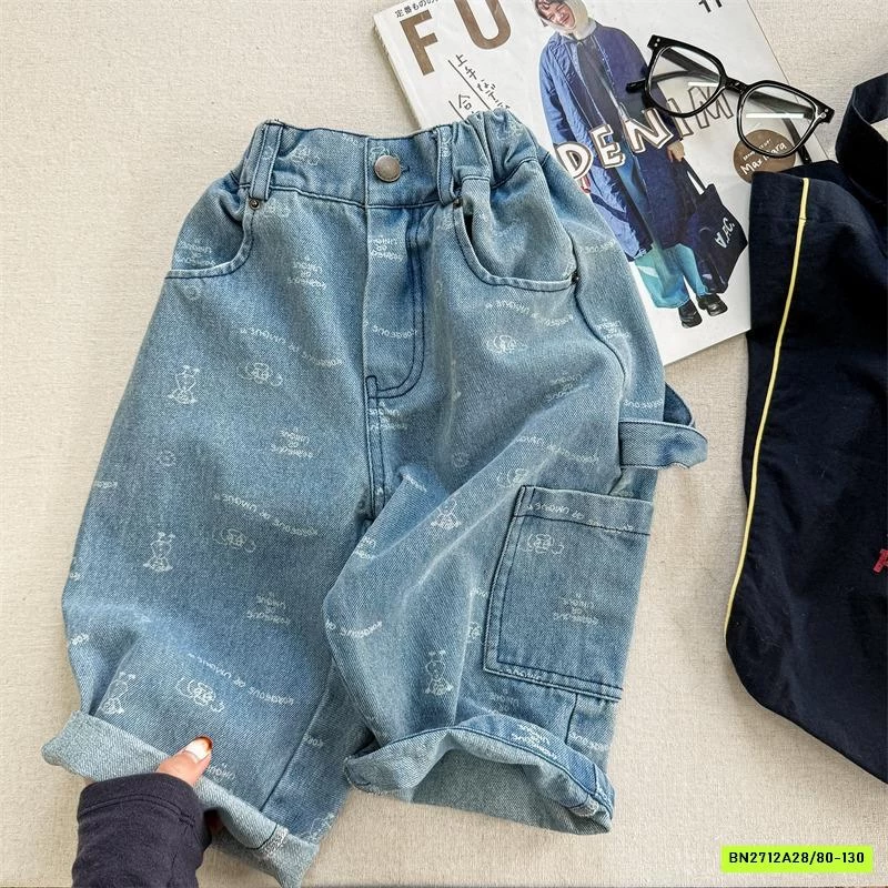 JEANS BAGGY IN HÌNH ADBABY