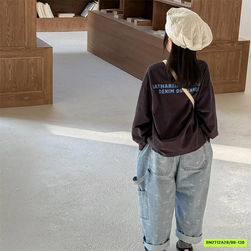 JEANS BAGGY IN HÌNH ADBABY