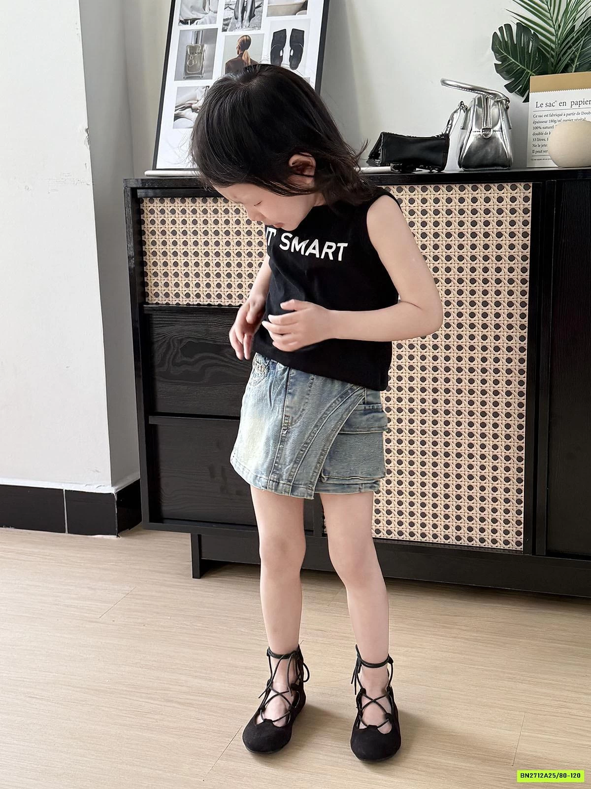 SHORT JEANS GIẢ VÁY