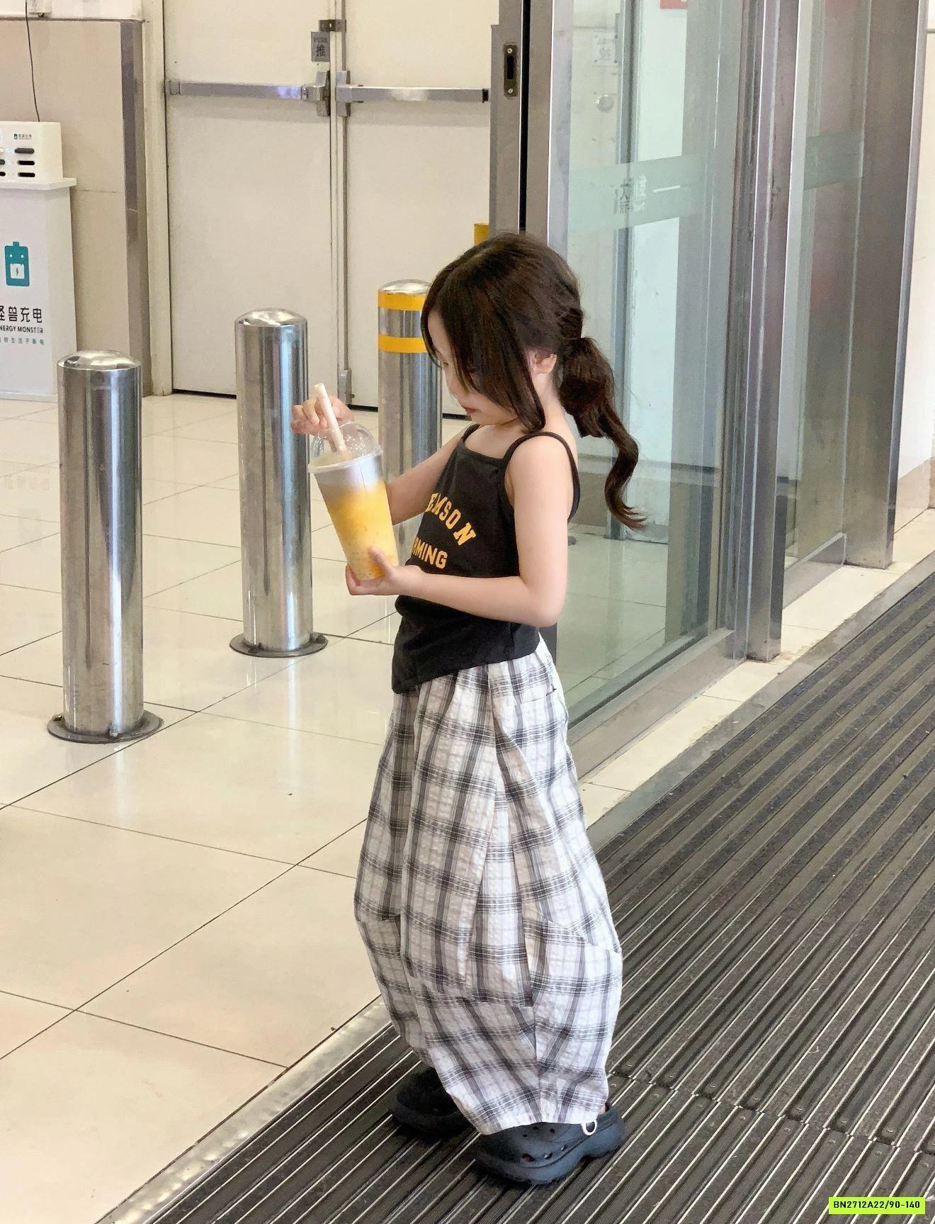 ÁO 2 DÂY VẠT NHỌN MIX BAGGY CARO