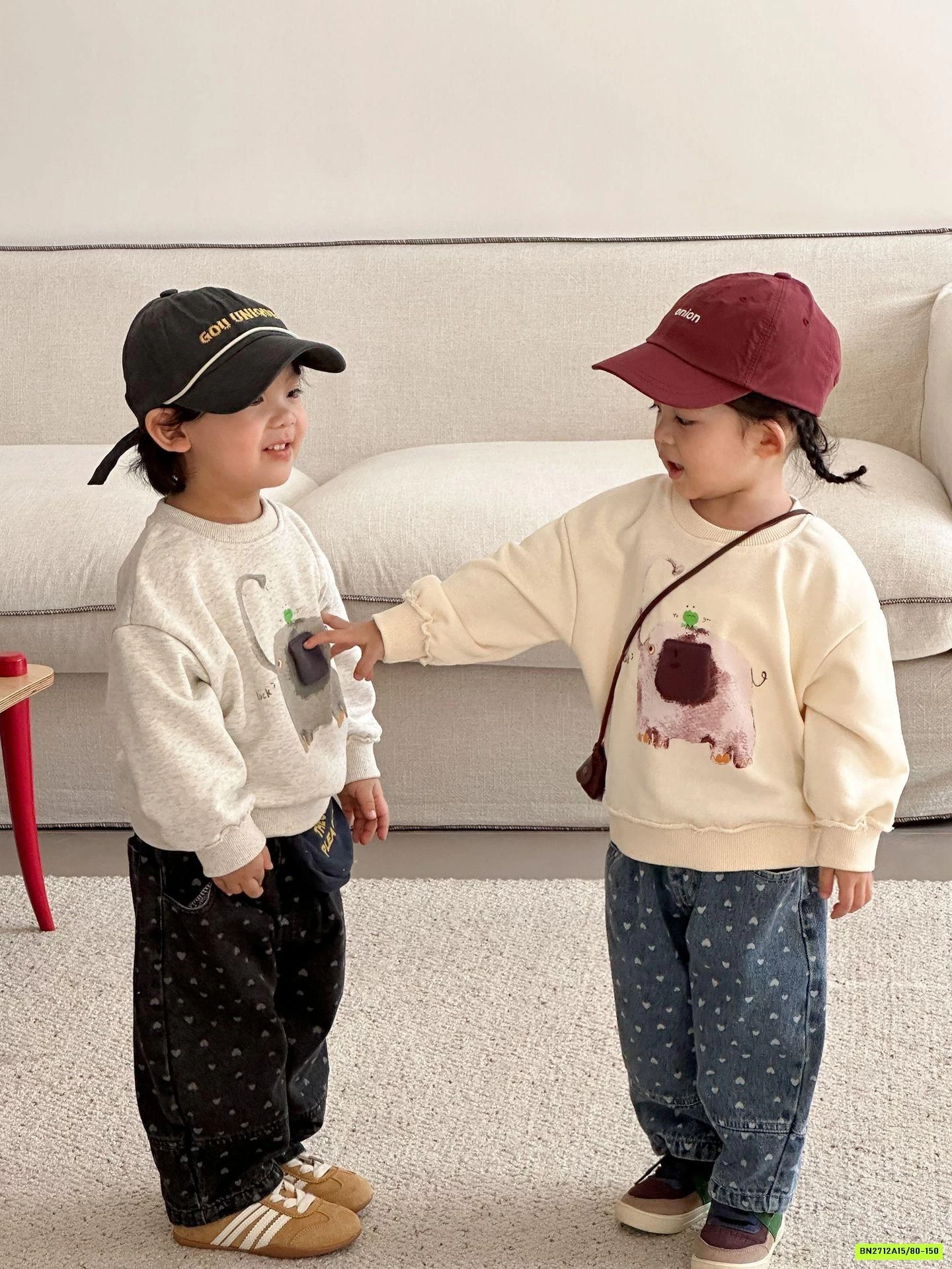 JEANS BAGGY TRÁI TIM