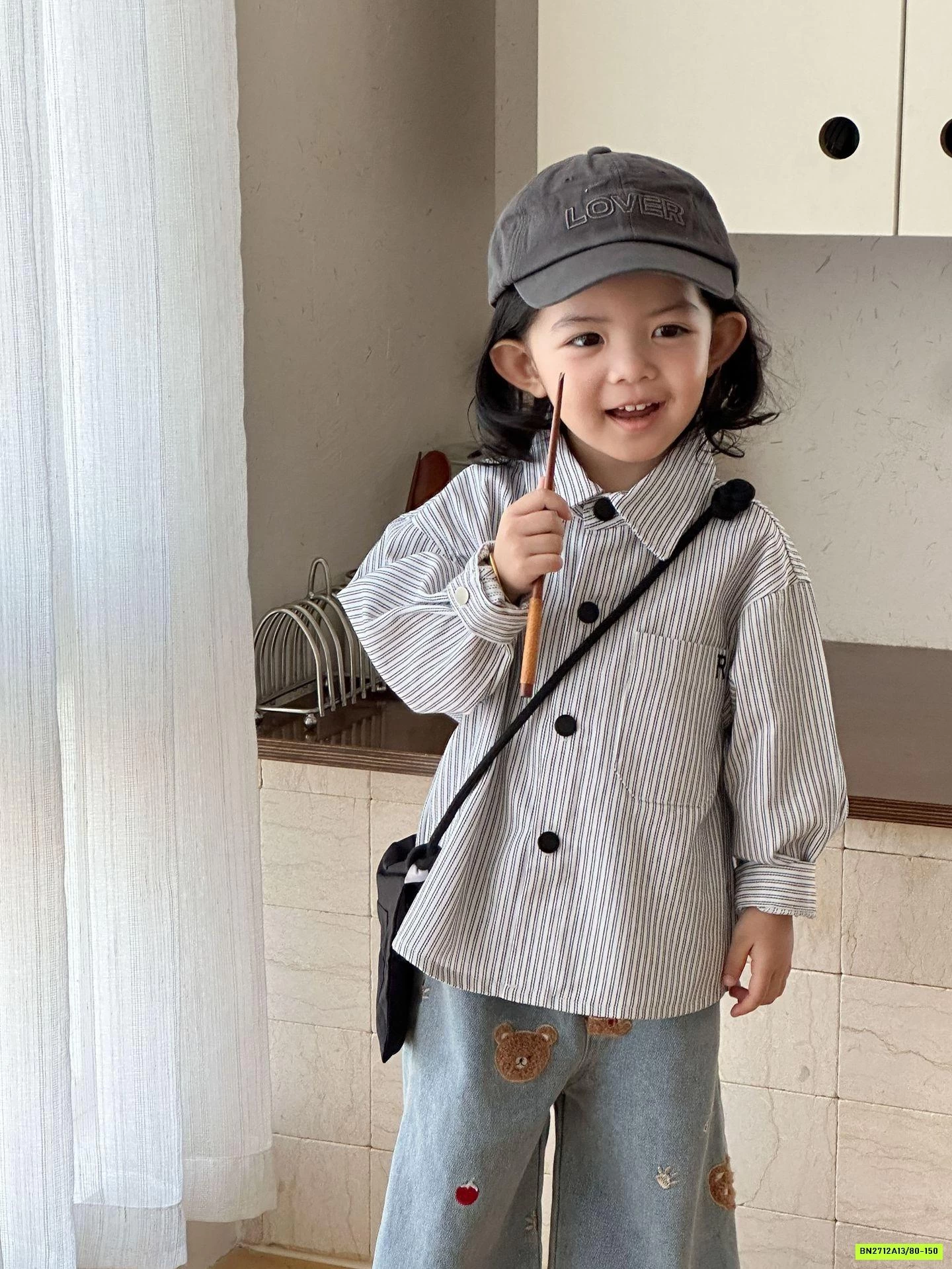 SƠ MI SỌC TÚI NGỰC THÊU LOGO