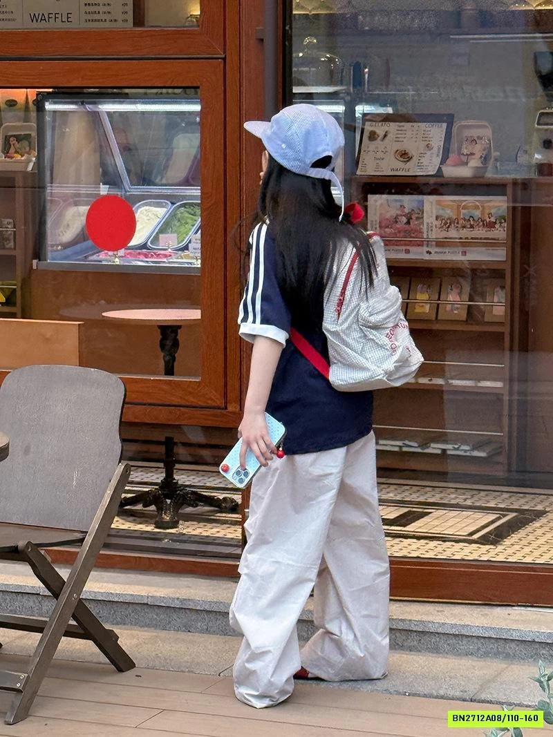 ÁO THUN CỔ TRÒN SỌC VAI TCKIDS