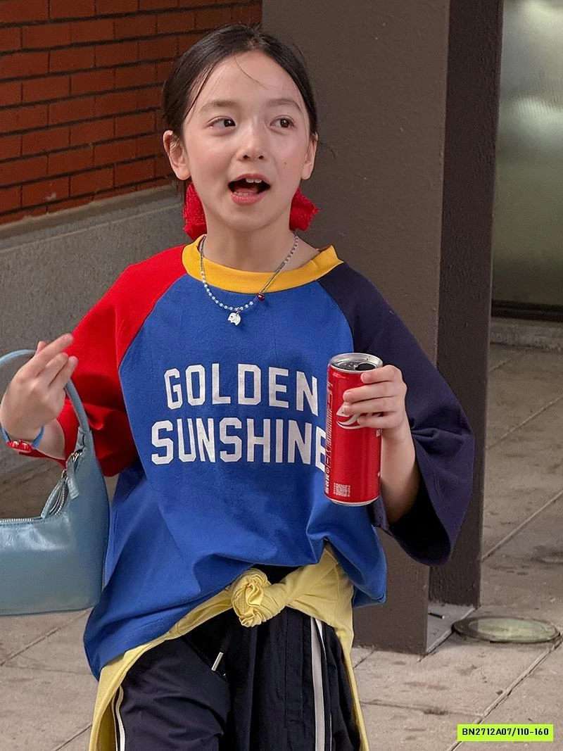 ÁO THUN PHỐI MÀU TAY TCKIDS