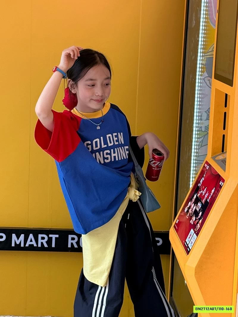 ÁO THUN PHỐI MÀU TAY TCKIDS