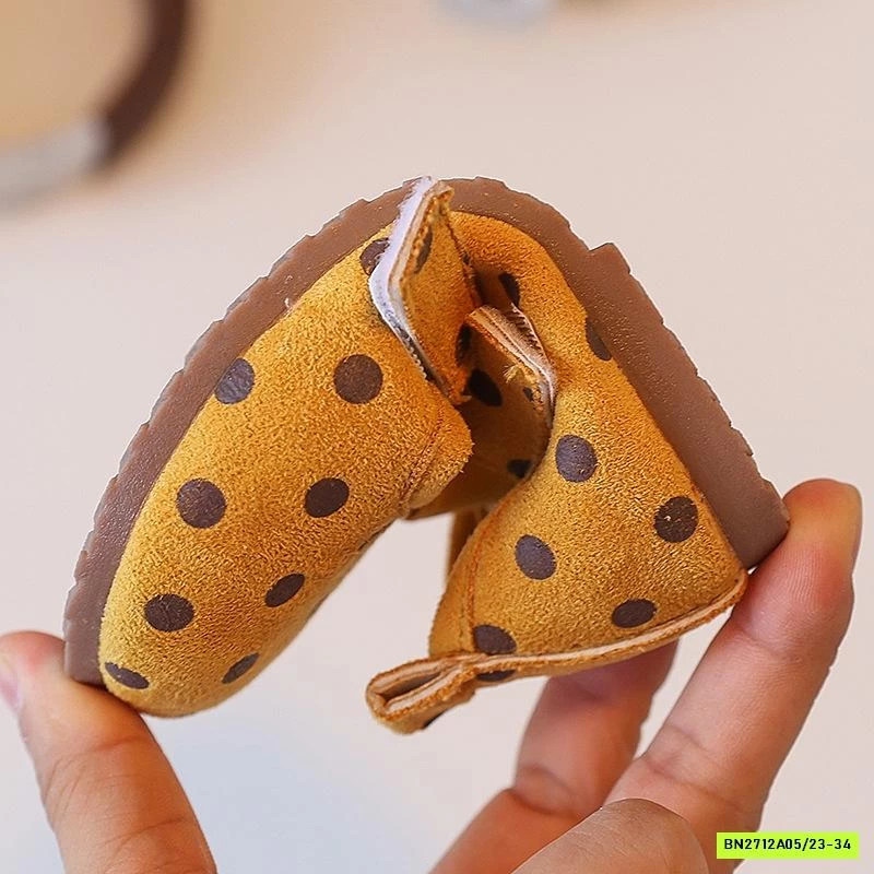 GIÀY BÚP BÊ DA LỘN CHẤM BI