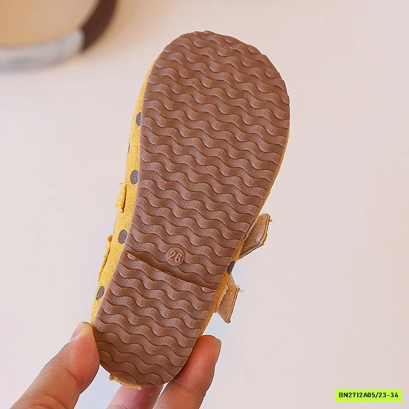 GIÀY BÚP BÊ DA LỘN CHẤM BI