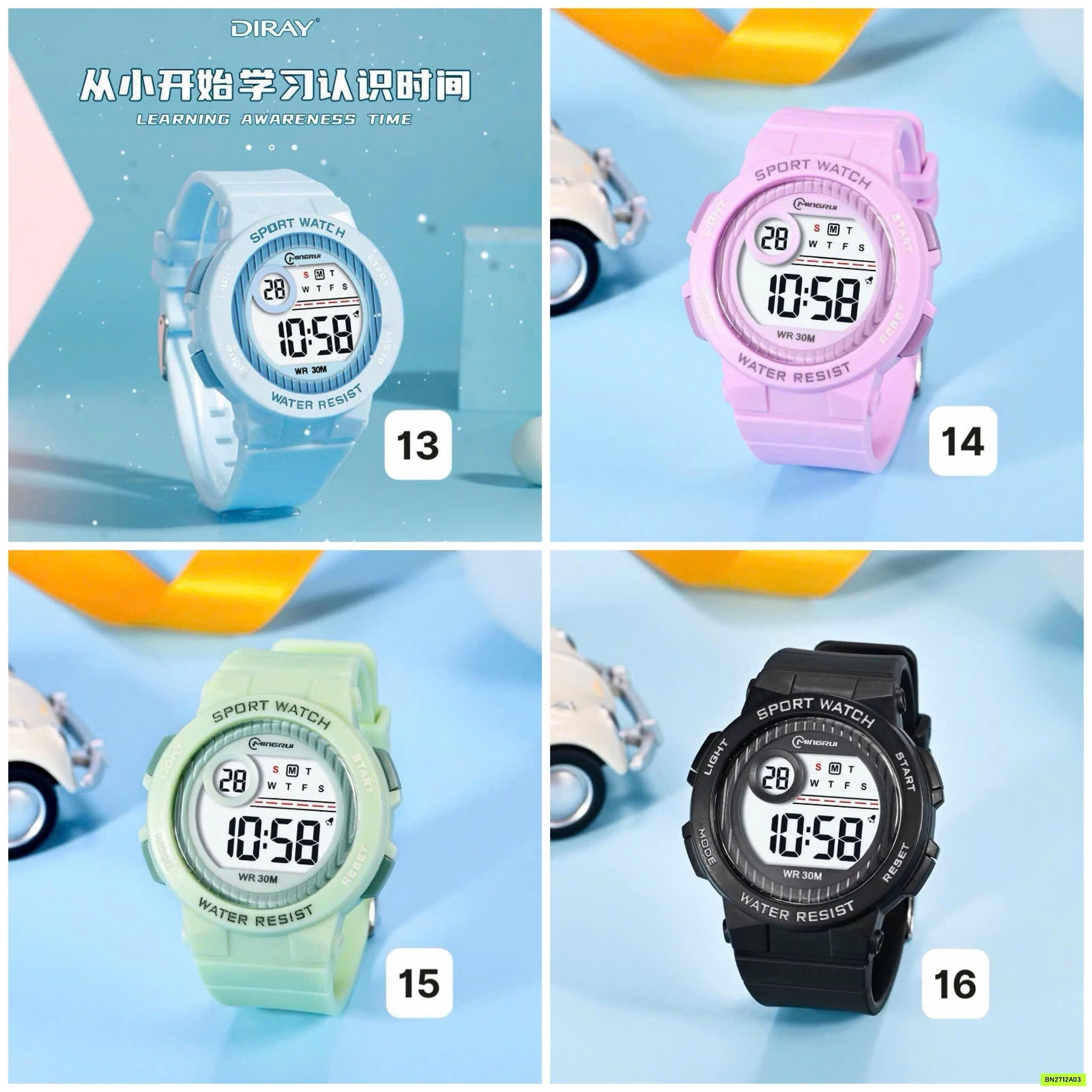 BST ĐỒNG HỒ ĐIỆN TỬ CHO BÉ