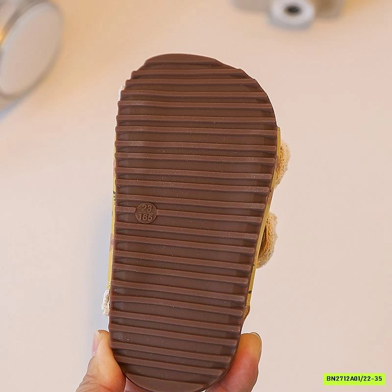 SANDAL HOA NHÍ ĐẾ KẾP VIỀN REN