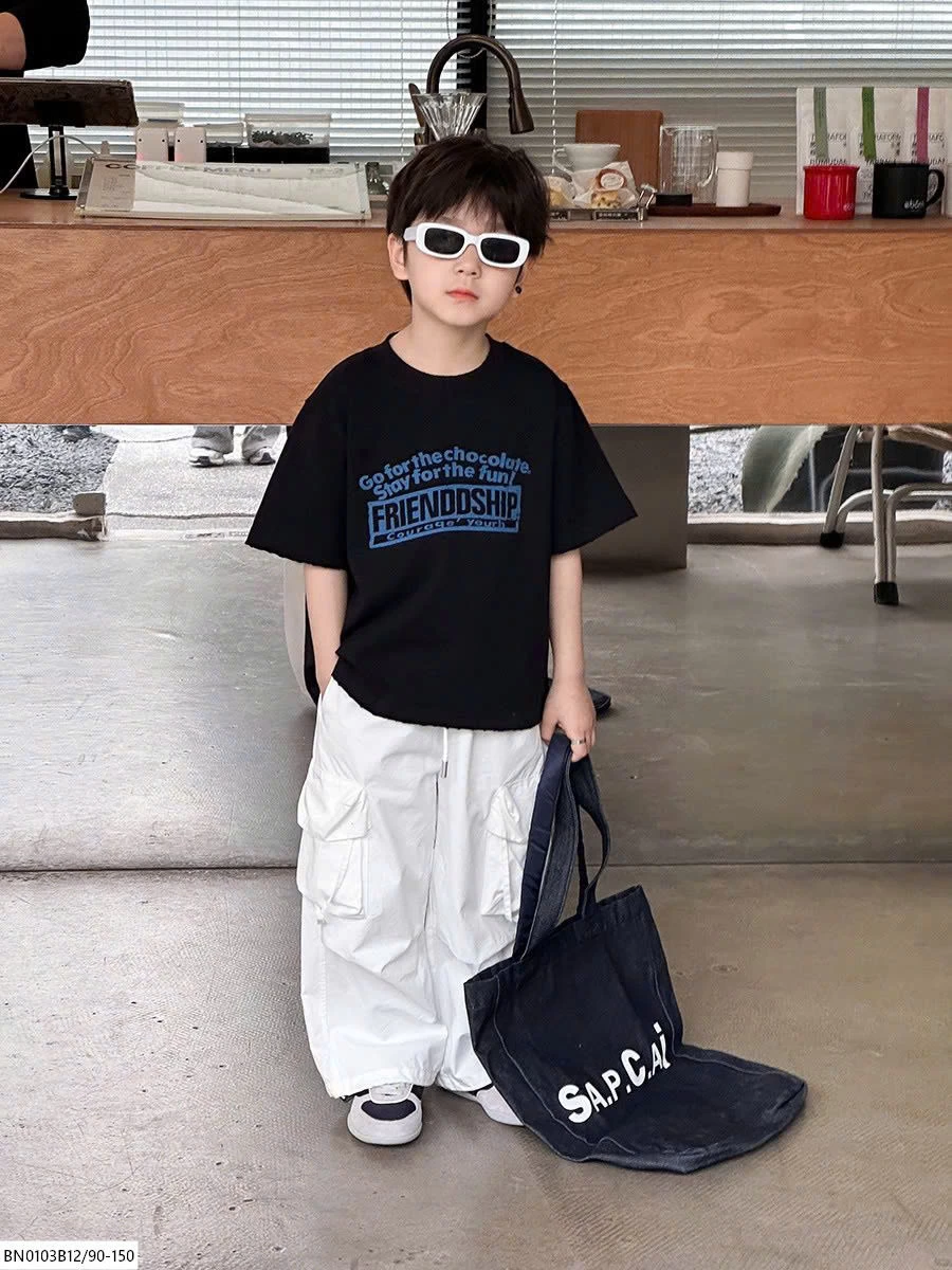 ÁO PHÔNG CHỮ FRIENSHIP AMBB 25A138