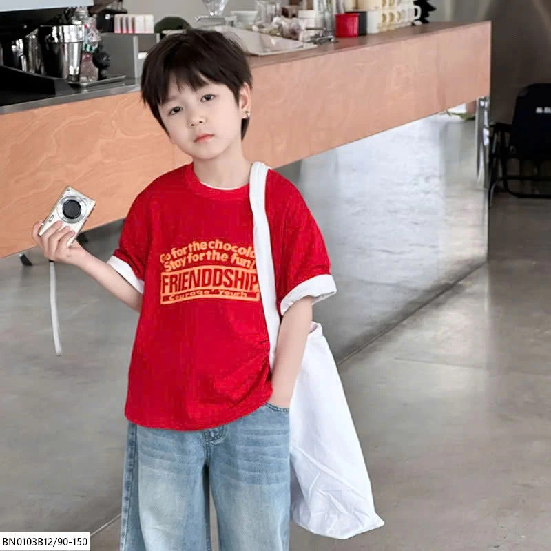 ÁO PHÔNG CHỮ FRIENSHIP AMBB 25A138