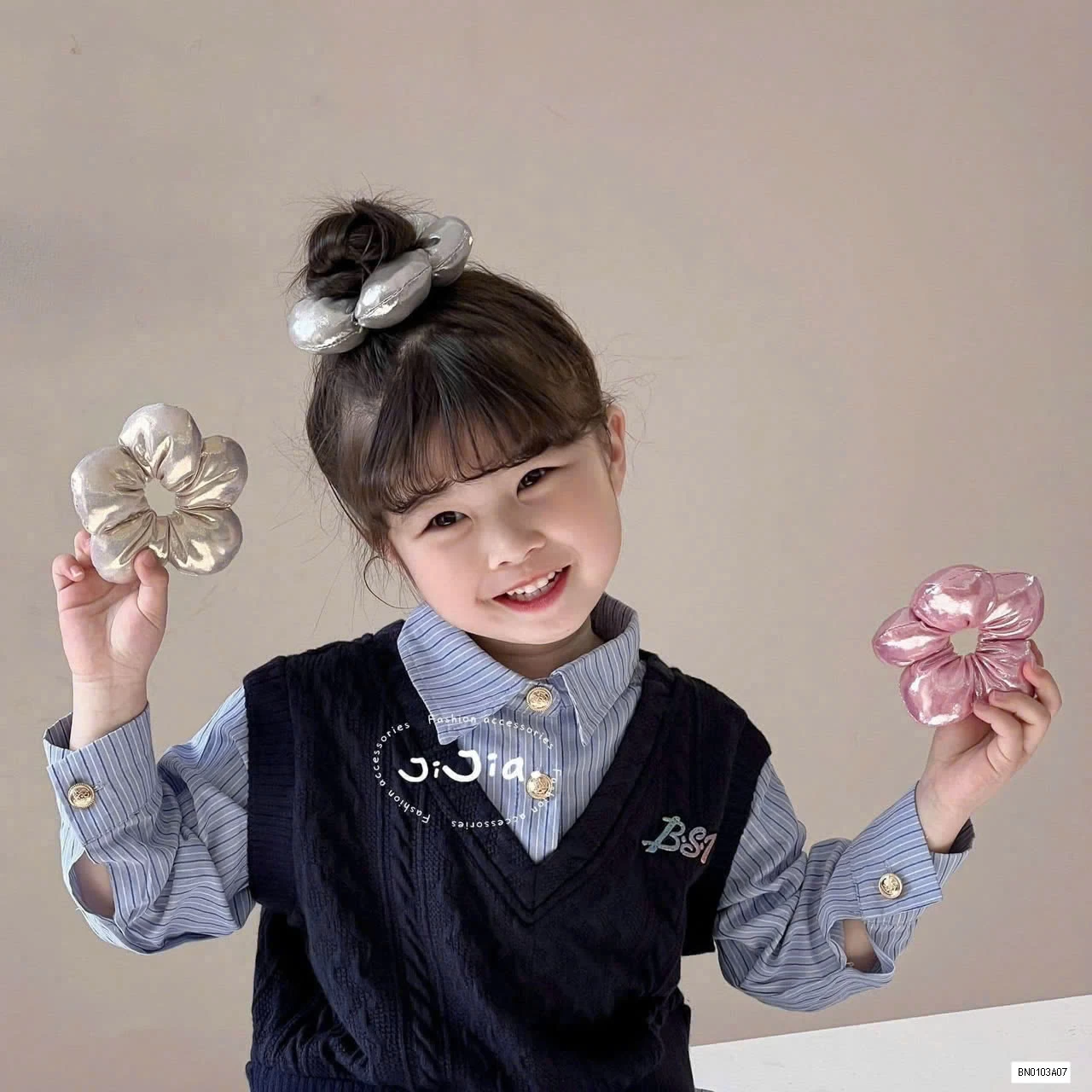 BUỘCTÓC HOA BONG BÓNG BLING