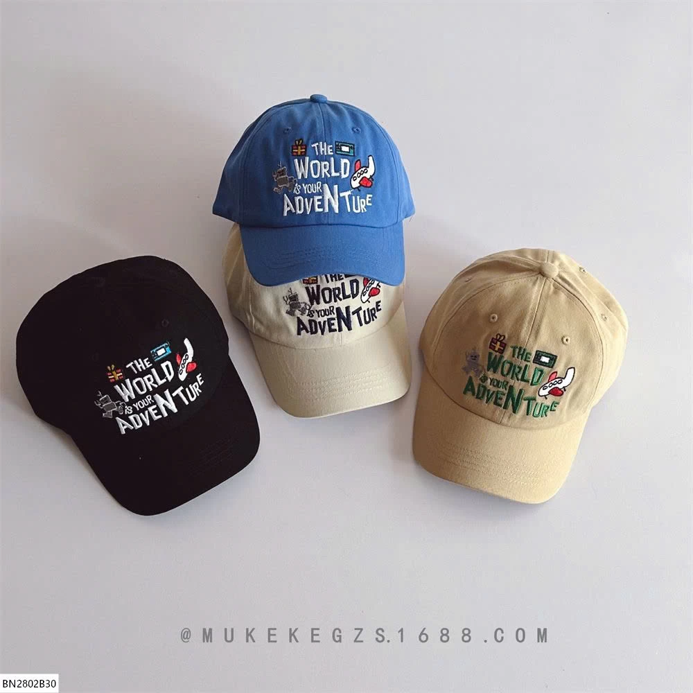 MŨ LƯỠI TRAI IN THÊU CHỮ