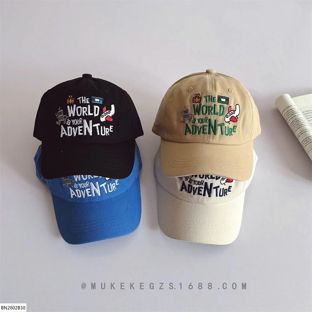 MŨ LƯỠI TRAI IN THÊU CHỮ