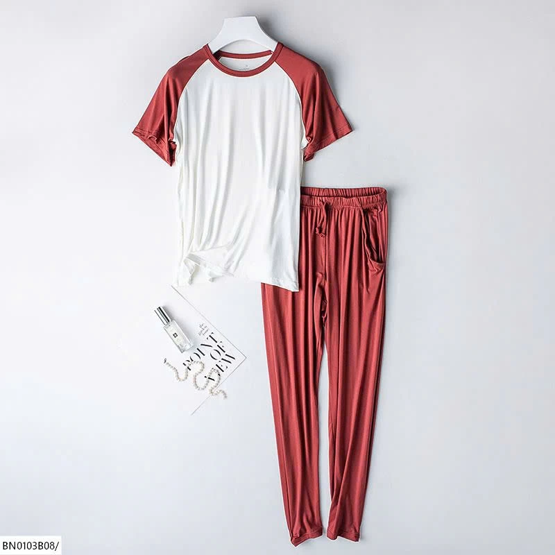 BỘ COTTON MỀM PHỐI MÀU MẶC NHÀ