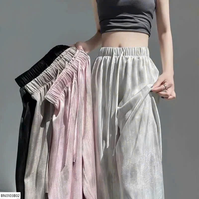 QUẦN LỤA ỐNG RỘNG SUÔNG MỀM