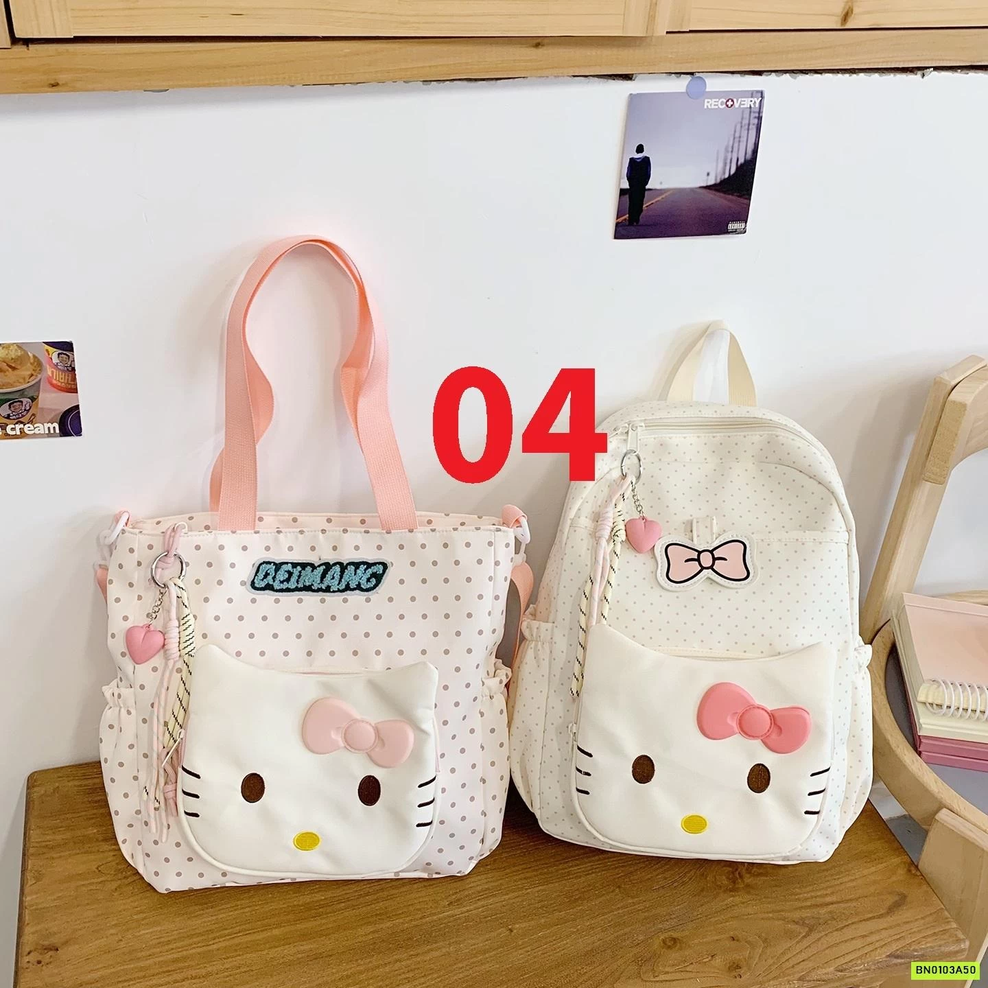 BALO TÚI ĐEO CHÉO KITTY DỄ THƯƠNG