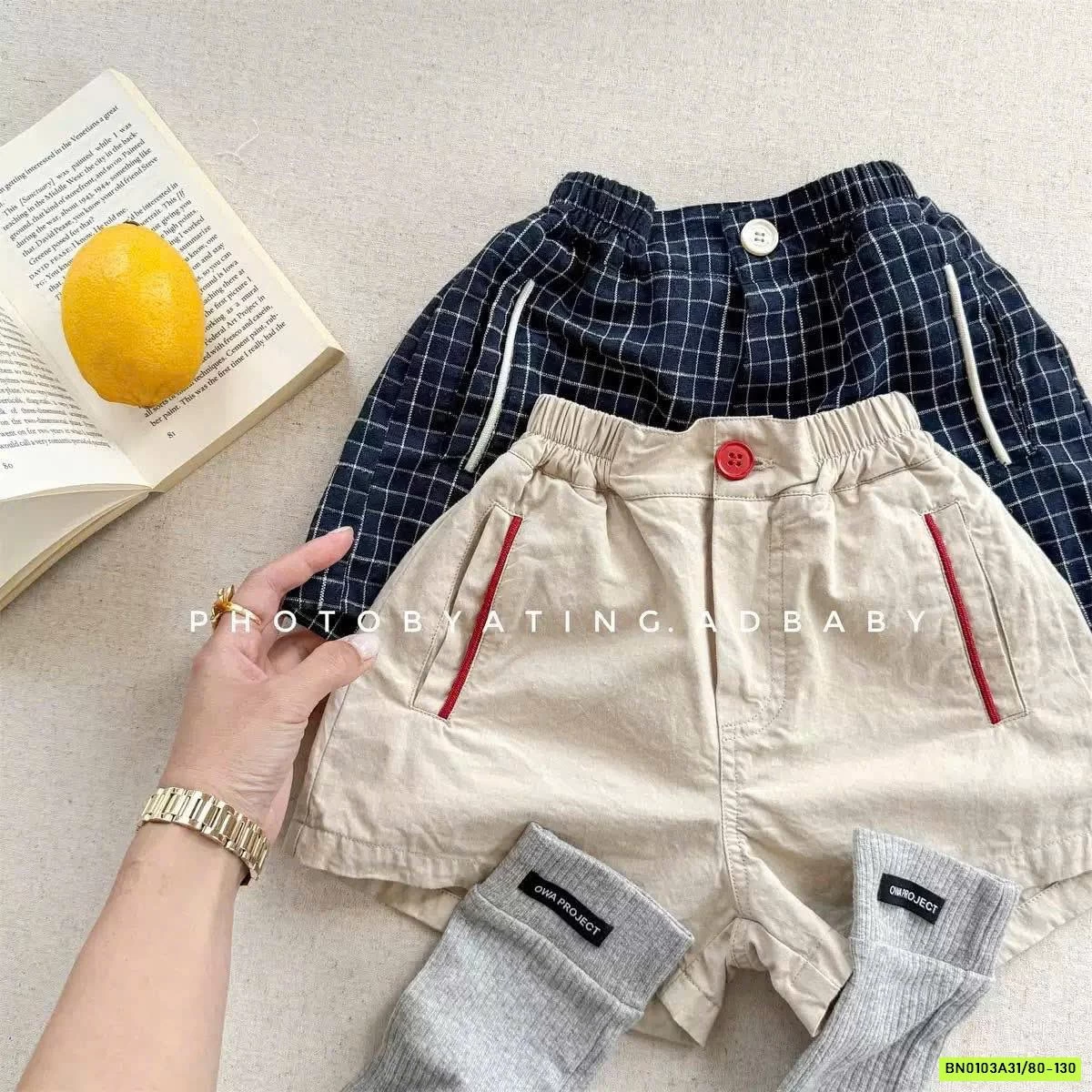 SHORT CẠP CHUN VIỀN TÚI 6271 ADBABY