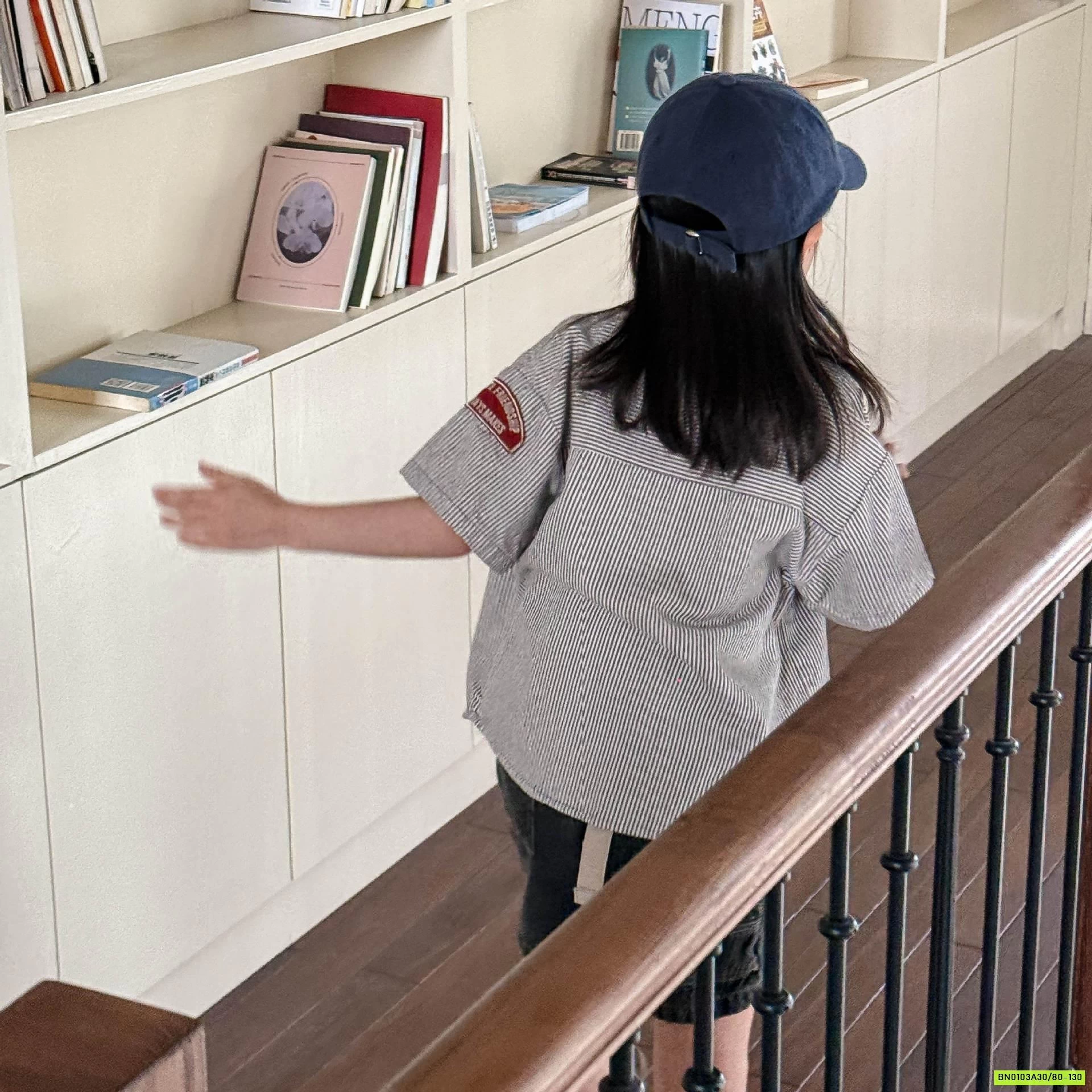 SƠ MI NGẮN TAY THÊU CHỮ 6250 ADBABY