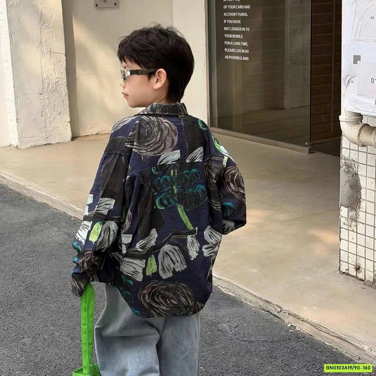 SƠ MI ĐŨI HOA TỐI MÀU FANSHU