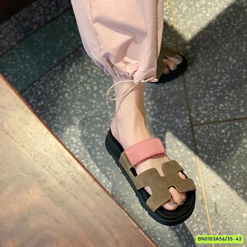 DÉP LÊ CHỮ H QUAI DA LỘN