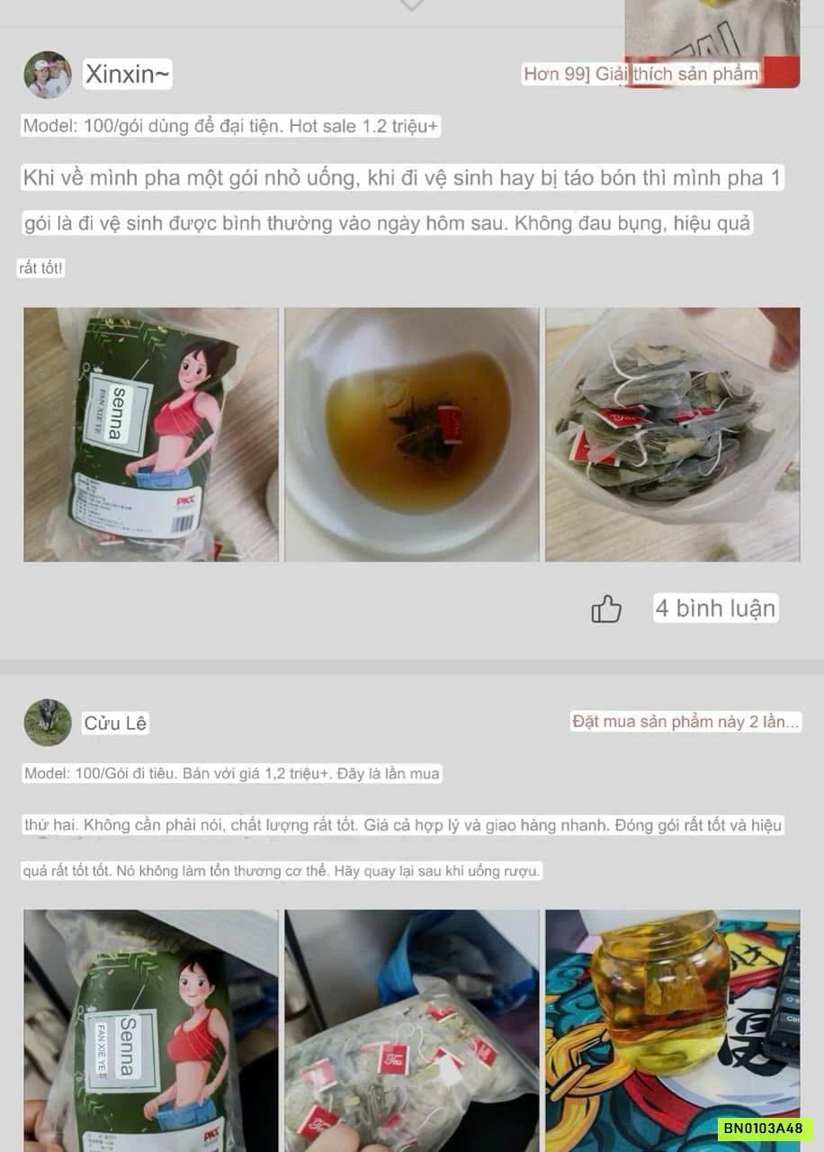 COMBO 2 TÚI TRÀ THẢI ĐỘC SENNA PHAN TẢ DIỆP