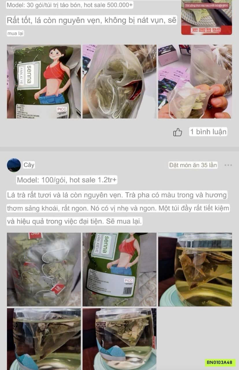 COMBO 2 TÚI TRÀ THẢI ĐỘC SENNA PHAN TẢ DIỆP