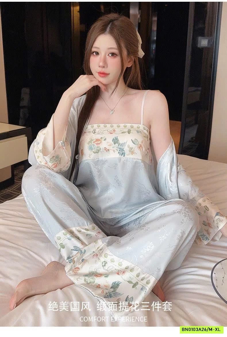 SÉT NGỦ LỤA 3 CHI TIẾT