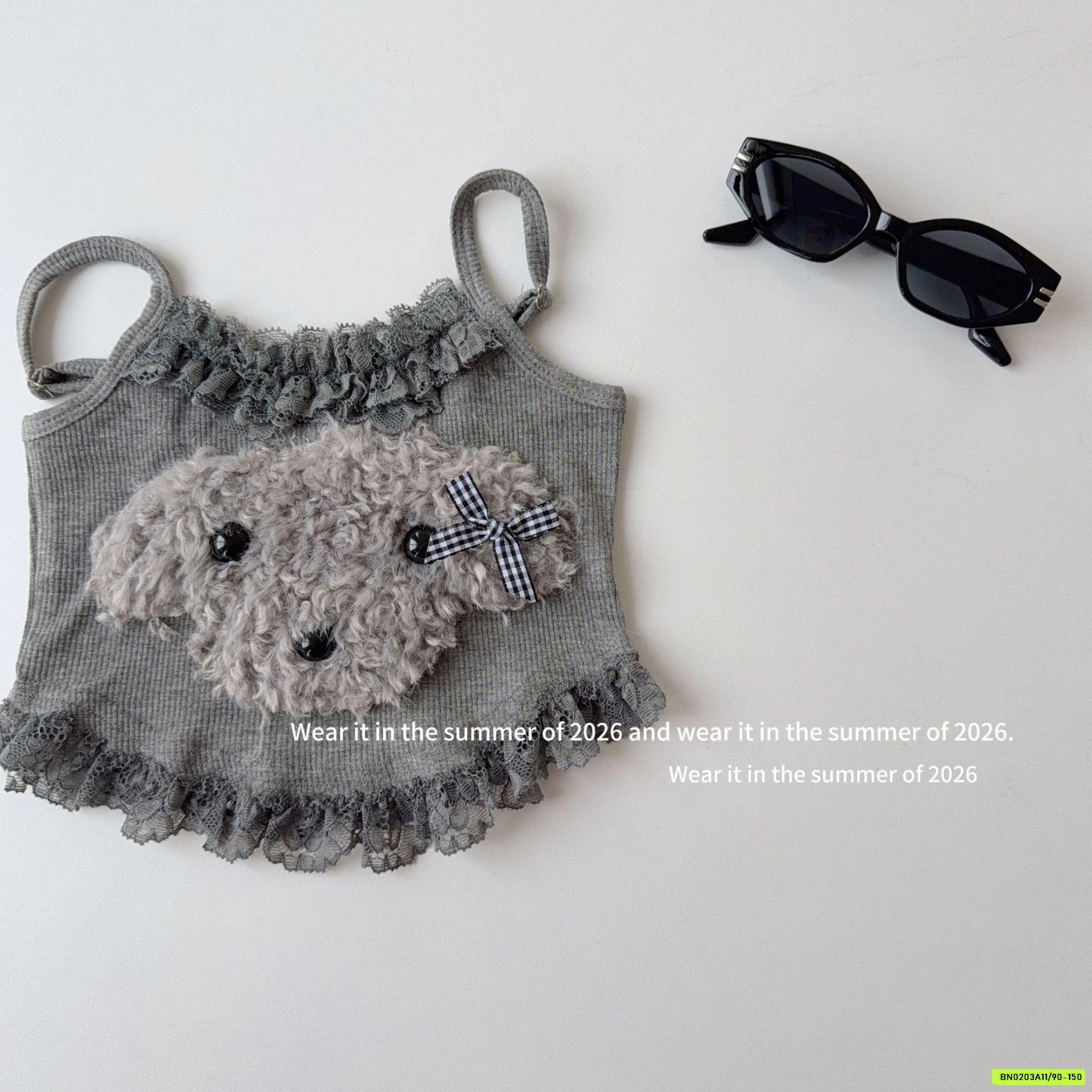 ÁO 2 DÂY CÚN VIỀN REN T&Q KIDS