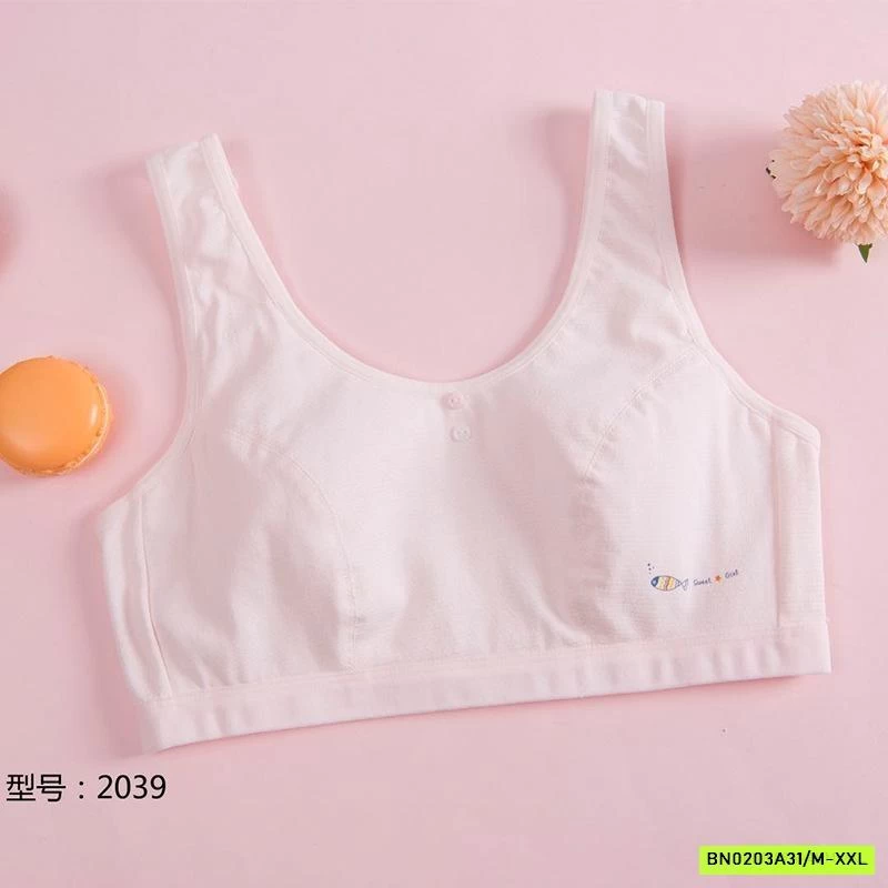 BRA COTTON KHÔNG ĐỆM BÉ GÁI