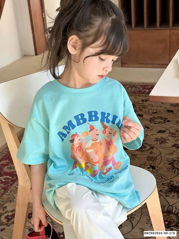 BST ÁO THUN IN HÌNH NGỘ NGHĨNH AMBB 25B156