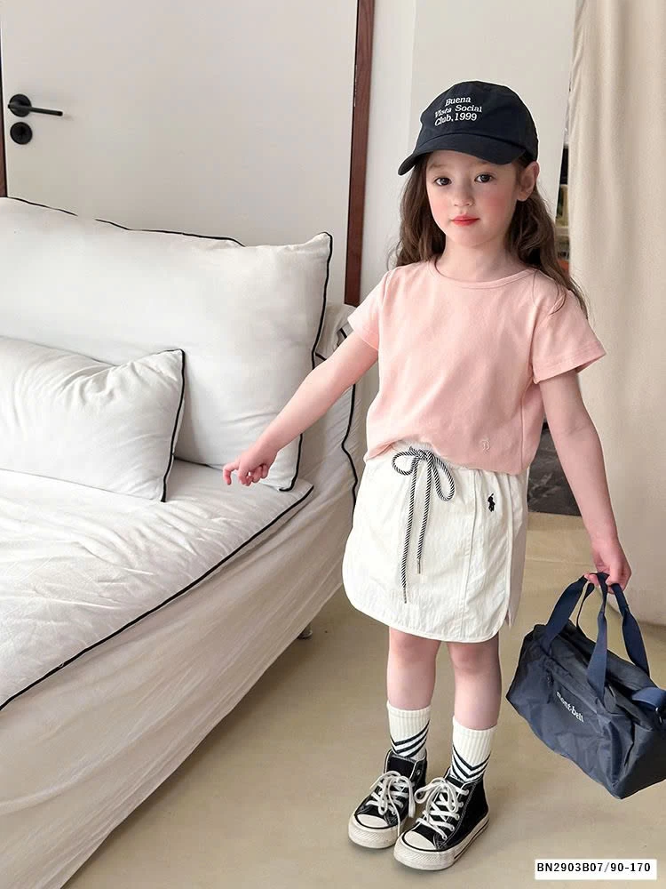 ÁO THUN TRƠN THÊU CHỮ B 25A078